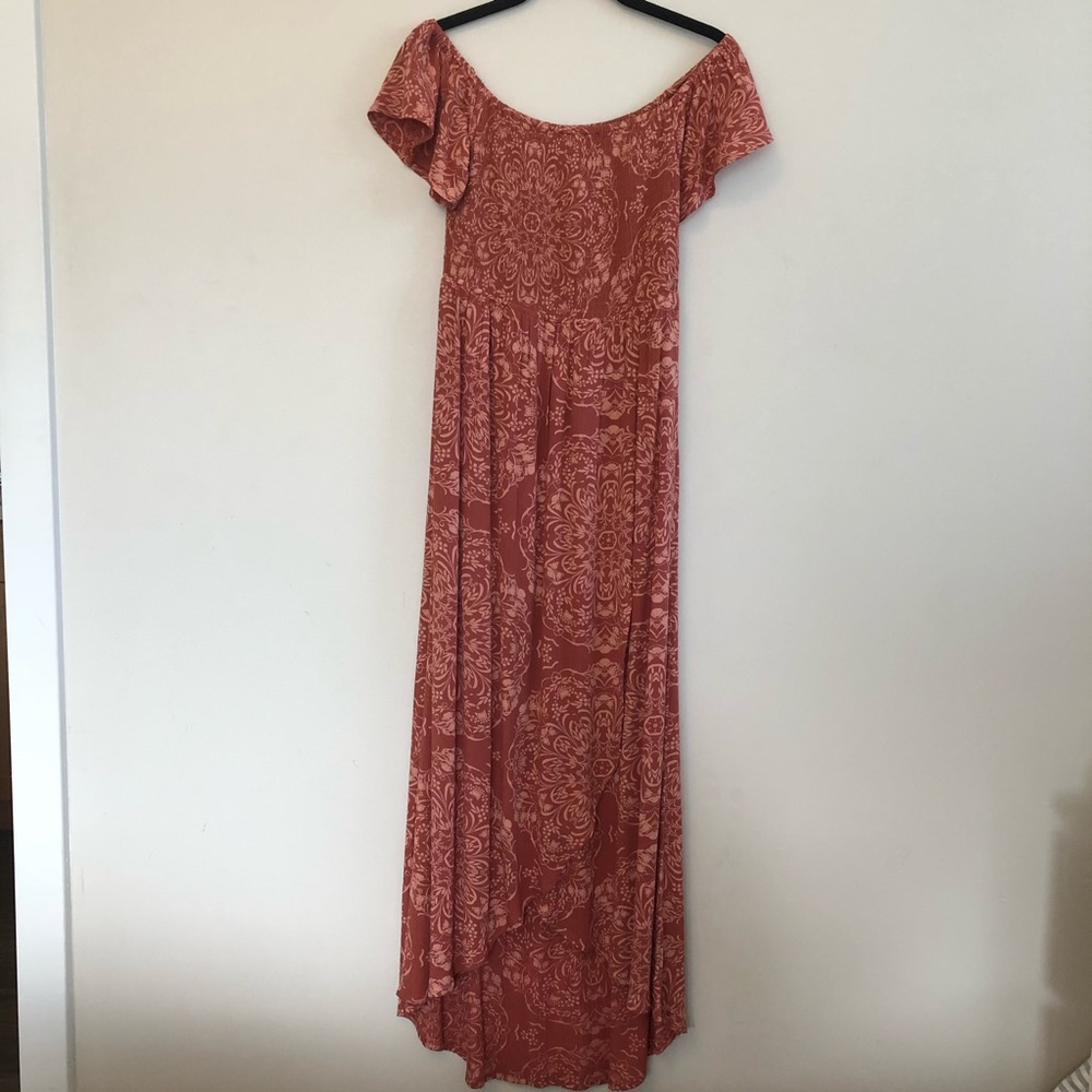 O’Neill Off Shoulder Wrap Maxi Dress Size S